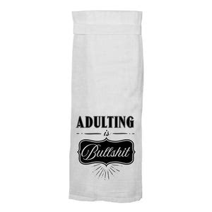 TOWEL - ADULTING IS BULLSHIT