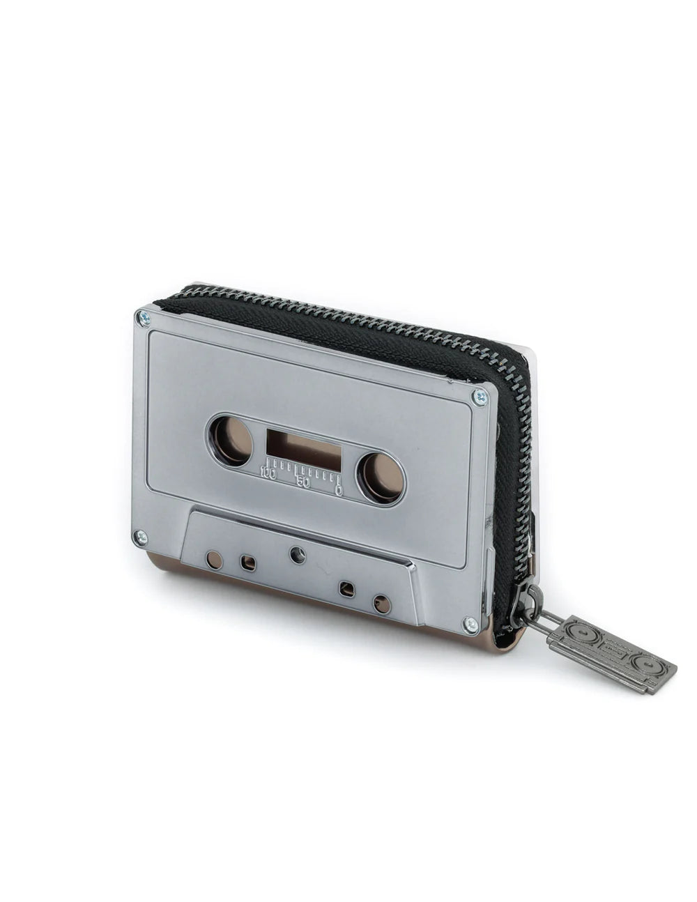 WALLET - RETRO CASSETTE GUN METAL