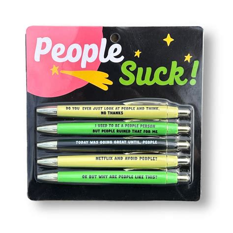 PEN SET - PEOPLE SUCK